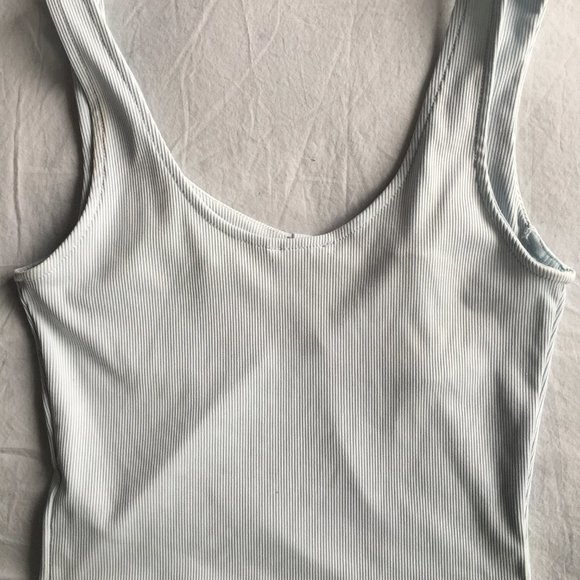 Light Blue Dynamite Lightly-Cropped Top - Picture 3 of 3